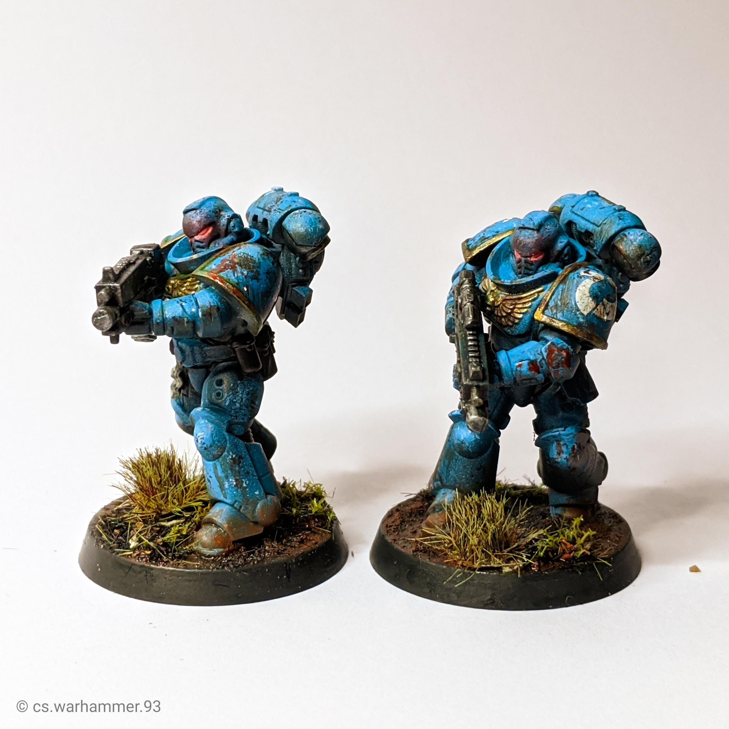 Airbrush Blue Games Workshop Grimdark Intercessors Mud Object